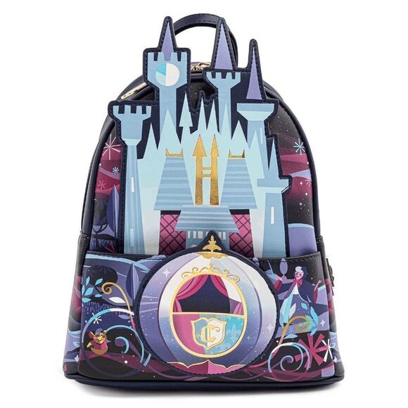 Loungefly Disney Cinderella Princess Castle Series Mini Backpack - Picture 1 of 3